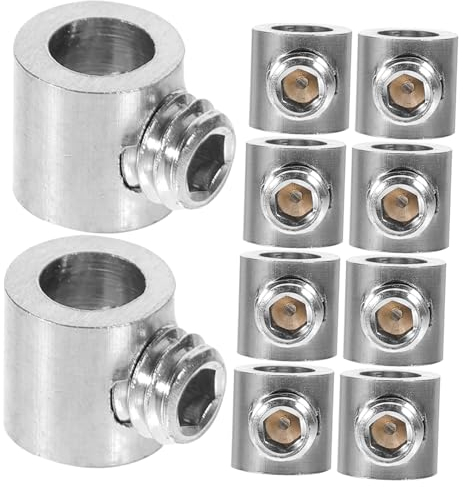 Gatuida 10 scomparti per funi metalliche, fissaggio in acciaio inox, clip per cavi in acciaio inox, fissaggio per fune di tensione in acciaio inox