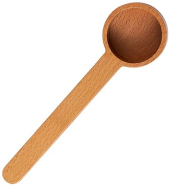 LOVIVER Holzmesslöffel Kaffeelöffel Tragbarer praktischer Suppenlöffel Zubehör Teelöffel Esslöffel für Tee Milchbad