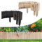 Jaxguom Beeteinfassung aus Holz für Garten 200×40cm Beetumrandung Rasenkante Holz Flexibler Holzzaun Gartendeko Gartenpalisad efür Beeteinfassung,Mähkante Rollborder,Steckzaun,Natural