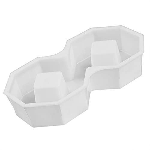 Stampo per Pavimentazione,Stampi per Cemento FAI DA TE Square Garden Path Concreto Plastica Mattone di plastica Pavimentazione Popynene Pavimentazione Passerella 40x20x8cm Giardino Edifici Accessori