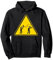 Posaune Achtung Gefahr lustiges Posaunen Geschenk Musiker Pullover Hoodie