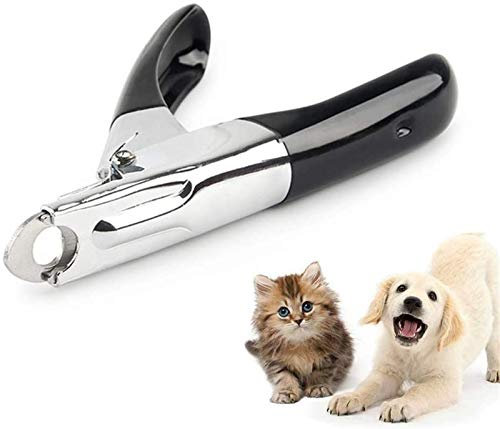 DHGTEP Dog Claw Clipper Guillotine Style Dog Nail Trimmers Safe Cat Claw Clippers Cutter Stainless Steel Pet Toenail Clippers for Cats Dogs (Color : Black)