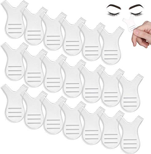 40pcs Pennello per ciglia a forma di Y Pennello per ciglia Perm Lift Trucco Strumento di bellezza per innesto di ciglia Estensioni delle ciglia Prodotti per la pulizia (trasparente)