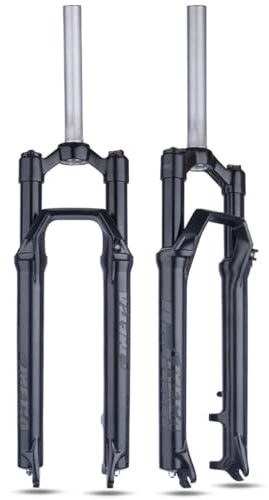 Fahrrad Mechanisch Federgabel 27.5 29 Mountain Front Gabel Mountainbike Federung Vorne Gabel Vorderradgabel 100mm Federweg 1-1/8'' Gerades Schulter Steuerung 9 * 100 QR (Color : Black, Size : 29inch)