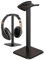 Générique Supporto per cuffie audio, supporto da scrivania in metallo nero, design elegante e stabile