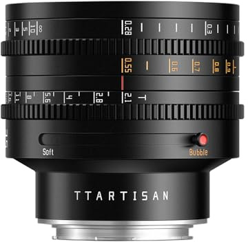 TTArtisan 35mm CINE T2.1 Dual Bokeh Metal Bodied Lens for Leica L Mount -Black