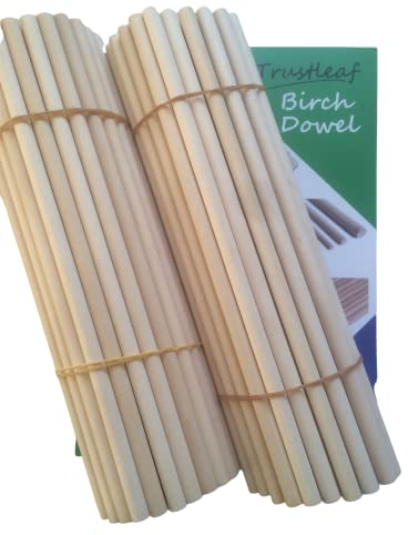 Trustleaf Tacos de madera dura de abedul de 10 mm x 30 cm (100 tacos)