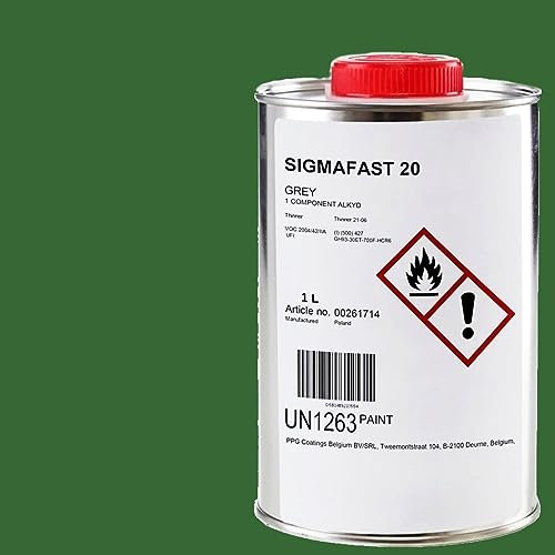 Sigma - Vernice per nave, 1,5 kg, colore rosso, antiruggine, protezione in metallo, resistente all'acqua