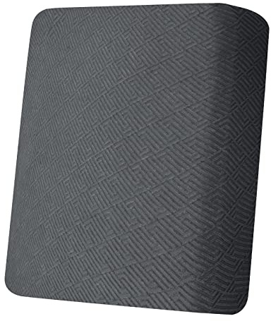 CHELZEN Stretch Sofa Seat Cushion Cover, Fitted Sofa Cushion Slipcovers, Couch Cushion Covers, Replacement for Individual Cushion Furniture Protector (1 Seater, Dark Gray)