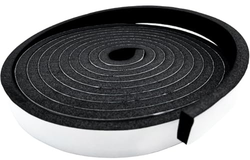 Cinta de espuma autoadhesiva,antivibraciones,aislamiento acústico,resistencia a los golpes,protección de muebles,juntas de espuma autoadhesiva para puertas y ventanas (20mmx10mmx5)