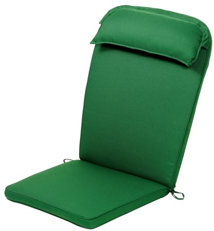 Ptsuker Thick 124x58x5 cm Adirondack Chair Cushion Waterproof Ergonomic High-Back Patio Furniture Seat Pad for Rocking Chairs, Patio Chairs, Garden Chairs,Green