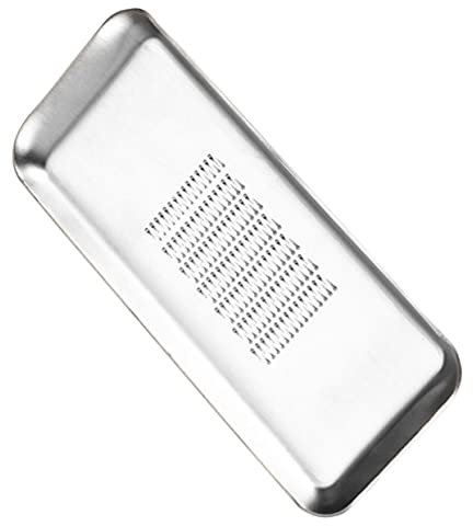 IMIKEYA Grattugia in metallo multifunzionale in acciaio inox per zenzero e pulizia