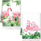 YEAMLTE Paños de Cocina, Juego de 2 Toallas de Cocina de Flamencos, 40 × 60 cm Toallas de Cocina de Verano, Paño de Secado de Cocina para Cocina, Baño, Hogar, Decoración (B)
