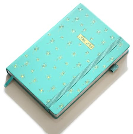 KaKa Dragon Academic Diary 2025-2026 Week to View, A5 18Months Weekly Planner, Pocket Diary for Teacher, Students, Work& Home, July 2025 - December 2026 (Cyan)