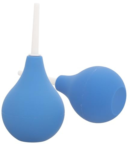 NIYANGLE Kit de Limpieza de Oídos 2piezas Bulbos de Silicona Seguros y Fáciles de Llevar para Adultos y Niños, Herramienta de Succión para Oídos Capacidad 89ml y 160ml