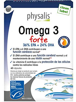 Omega 3 Forte EPA + DHA 60 perlas Physalis