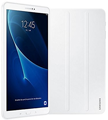 Samsung Galaxy Tab A T580N 25,54 cm (10,1 Zoll) Wi-Fi Tablet-PC (Octa-Core, 2GB RAM, 16GB eMMC, Android 6.0) weiß inkl. Samsung Book Cover - Limited Edition