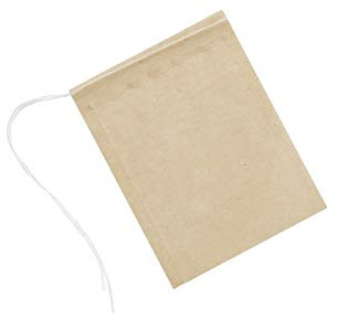HIC Kitchen Unbleached Tea Bags, Chlorine Free, Disposable, Brews 8-Ounces, 1 Box of 100