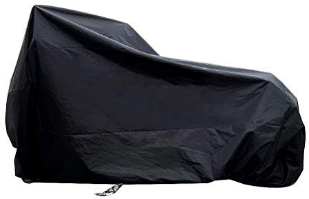 Housse de Protection pour Moto,MILASIA Couverture Imperméable en Polyester 400D pour Moto, Scooter, Taille: XXXL, Couleur: Noir