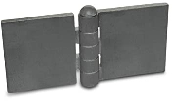 Ganter Normelemente | Scharnier zum Anschweißen - GN 1366-ST-120-60-A-BL | Stahlprofil | BxL: 120x60 mm