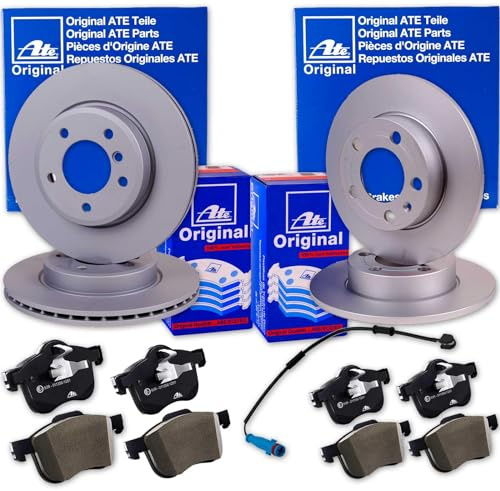 ATE Bremsscheiben + Beläge vorne + hinten passend für Astra H + B