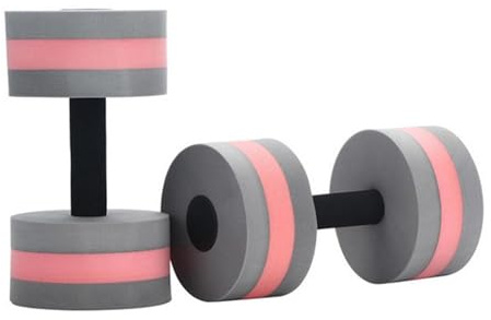 Aqua Hanteln Set, 2 Wassergymnastik Hanteln Aqua Fitness Hanteln, EVA Schaum Wasserhanteln Aquajogging Aqua Fitnessgeräte Wasserübung Wassersport Hanteln für Erwachsene Damen Herren Gewichtsverlust
