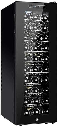 QPZMALSKY Armoire avec Thermostat De Réfrigérateur Compteur Indépendant, Température Et Refroidisseur De Vin D'humidité Refroidi par L'air avec Écran Tactile Intelligent pour Les Vins B