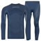 Snocks Thermounterwäsche Herren - Atmungsaktives und warmes Material, Perfekte Passform, Ideal für Verschiedene Sportarten - Skiunterwäsche, Funktionsunterwäsche - Gr. XXL - Farbe Navy