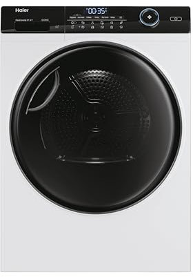 Haier I-Pro Serie 5 Asciugatrice 8Kg, Libera Installazione, Carica Frontale, Classe C, Motore Inverter, ABT, I-Time, Partenza Programmabile, Vapore, AxLxP 84,5x59,5x67,5 Bianca - HD80-A3959-S