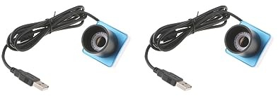Juego de 2 cámaras oculares electrónicas digitales de 0,3 MP con telescopio USB para astrofotografía