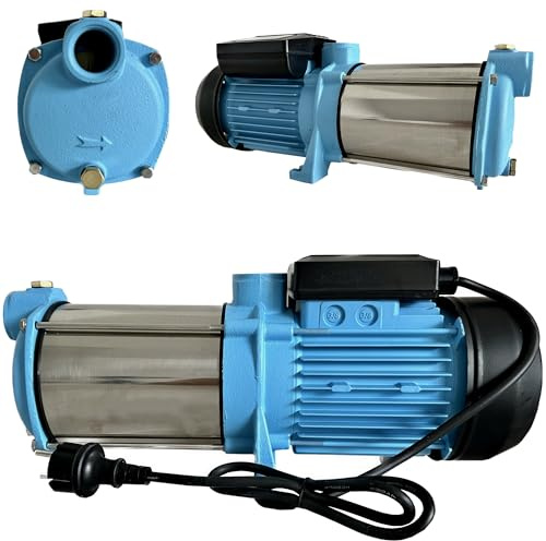 Pompa dell'acqua MAX-H 1300 (1300 W, 5520 l/h, altezza di mandata 55 m) – per acqua pulita – pompa da giardino per irrigazione acqua piovana