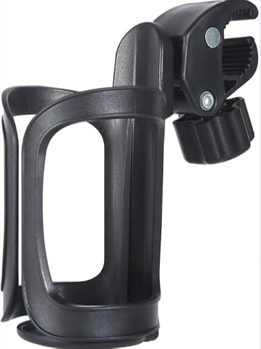Universal 360° Rotating Cup Holder,Adjustable Bottle Cage for Strollers (1PCS)