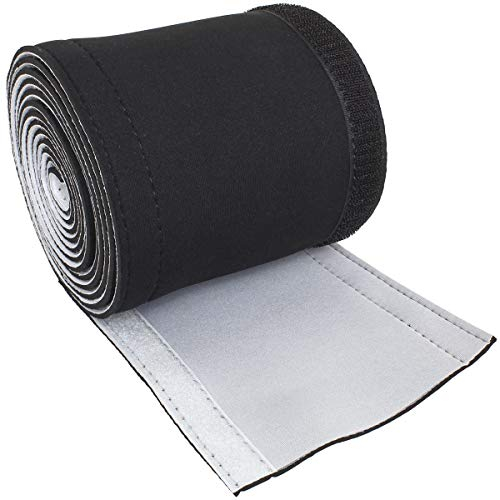 iGadgitz Home U6939 - Flexible Cable Sleeve Neoprene Cable Sleeve Reversible Wire Sleeves Wrap Cover for TV, Games Console, PCs, Power Cords and Home AV Leads - Black & White - Length 300 cm / 118