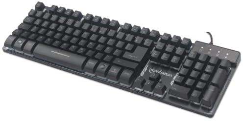Manhattan 178457 tangentbord USB QWERTY Spansk Svart