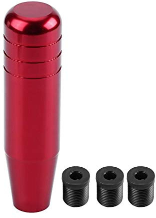 Fydun Universal Aluminum Alloy Car Manual Gear Shift Knob Handle Shifter Lever 13cm Red Stylish Durable Ergonomic Design for Smooth Gear Shifting in Cars Trucks SUVs