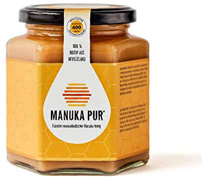 MANUKA PUR - MGO 400, 250 g - Premium Manuka-Honig aus Neuseeland - 100% reiner Manuka-Honig ohne Zusatzstoffe - berpr fter Methylglyoxal Gehalt - Qualit t Laborgepr ft