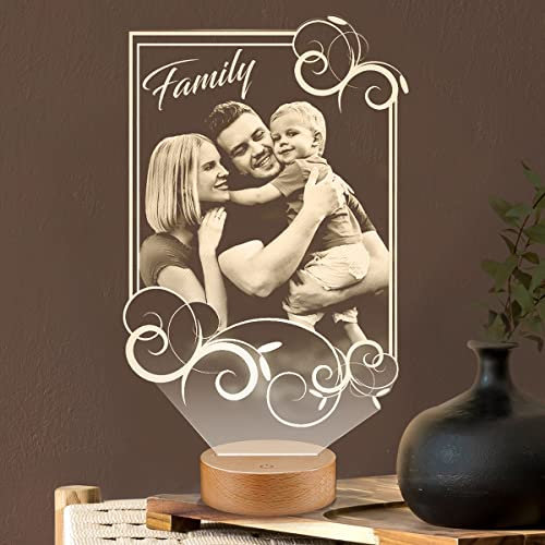 Lampephoto.fr - luce personalizzata con foto, lampada camera da letto, lampada da tavolo, Decorazione da comodino