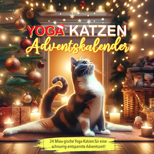 Yoga Katzen Adventskalender: 24 Advents-Posen für Entspannung und Achtsamkeit - Ideal für Katzenliebhaber & Yoga-Enthusiasten | Geschenkidee Weihnachten