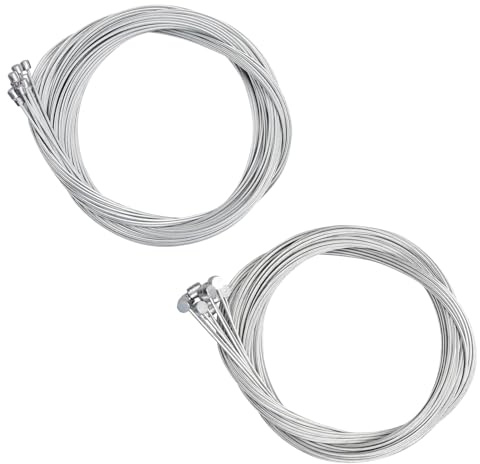 20 Pcs Bicycle Derailleur Shifter Cables Brake Cables Set, 10 Pcs 1.75M Bike Brake Cables with 10 Pcs Road Bike Shifter Cables, Mountain Bike Brake Line Bicycle Gear Cable Wire Cables
