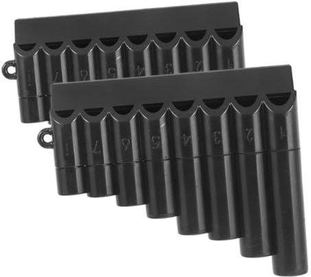 UPKOCH Panflötenblockflöte Für Kinder – 2 Pädagogische Musikinstrumente 8-loch-design Leicht Zu Reinigen Und Zu Pflegen