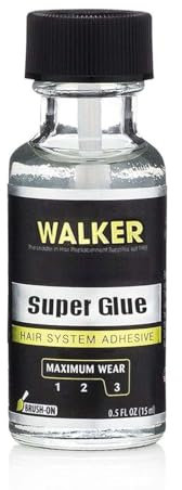 Wig Glue Lace Front, Strong Hold Invisible Bonding Adhesive Hair Glue for Wigs, Waterproof Latex-Free and Oil (15ML)