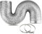 Tuyau d'évacuation d'air 8 m - Tuyau de ventilation flexible pour sèche-linge - En feuille d'aluminium PVC avec 2 colliers de serrage en acier inoxydable - Pour climatisation, sèche-linge