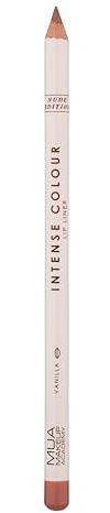 MUA Makeup Academy Intense Colour Lip Liner, Nude Edition, Shade Vanilla, Highly Pigmented & Precise Definition