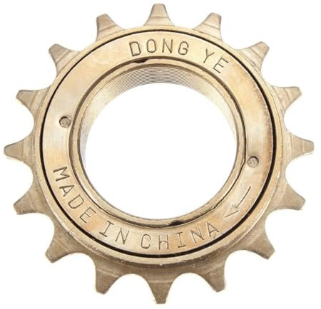 FACAIIO 16T Piñón de rueda libre de una sola velocidad para bicicletas eléctricas, acero para piezas de carreras de bicicletas para engranaje fijo y volante de una sola velocidad, 7 x 7 x 17 cm