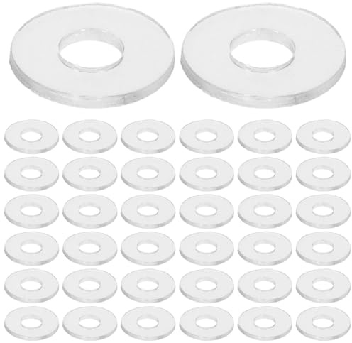 CATIEBYE 500 Pezzi Guarnizioni in Vinile Isolate Resistenti e Piatte M4*10 * 1mm per Viti, Rondelle di Tenuta per Bagno e Accessori Doccia, Antigraffio e Durevoli