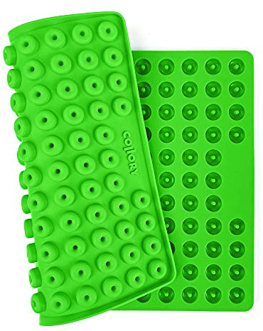 Collory Mini Donut (1,8cm) Silikon Backform für Hundekekse & Hundeleckerlis, Pralinenform, Schokoladenform, Antihaftend und Lebensmittelecht (BPA-Frei)