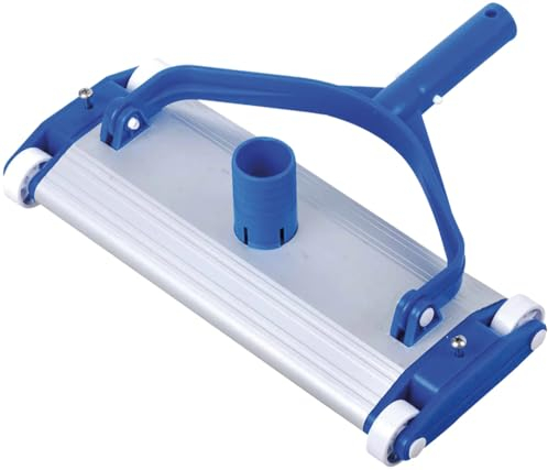 Poolsauger Profi - in Schwerer Ausführung und 45 cm Saugbreite - Pool Bodensauger Aluminium mit 38mm Anschluss für Sandfilteranlagen mit mindestens 0,5 PS