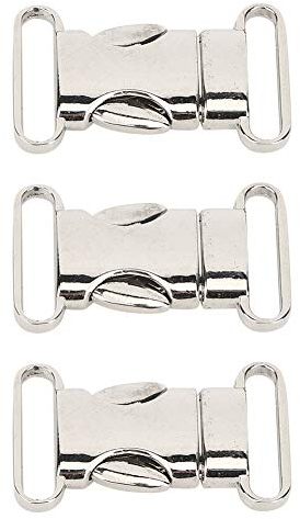 Hebillas de liberación lateral de 3 uds, hebillas de Metal, cierre de Clip de cinturón para reemplazo de hebilla de correa de cinturón de mochila