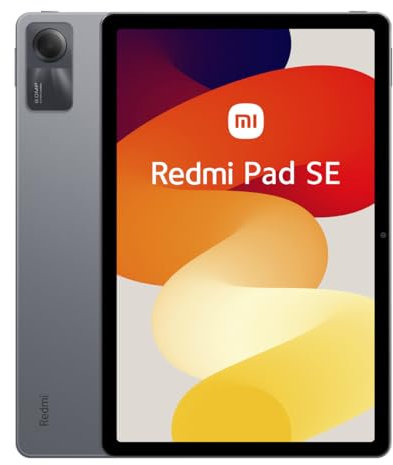 Xiaomi Redmi Pad SE + anello di supporto e presa - Tablet da 11 FHD+ (Snapdragon 680, 4 GB di RAM, 128 GB di ROM, WiFi + Bluetooth 5.0, batteria da 8000 mAh, grigio (versione ES)