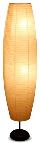 BAHJKASD Lámparas de palo de papel Sombra Solapa Lámpara de pie Lámpara de suelo de papel simple para dormitorio Iluminación de piso